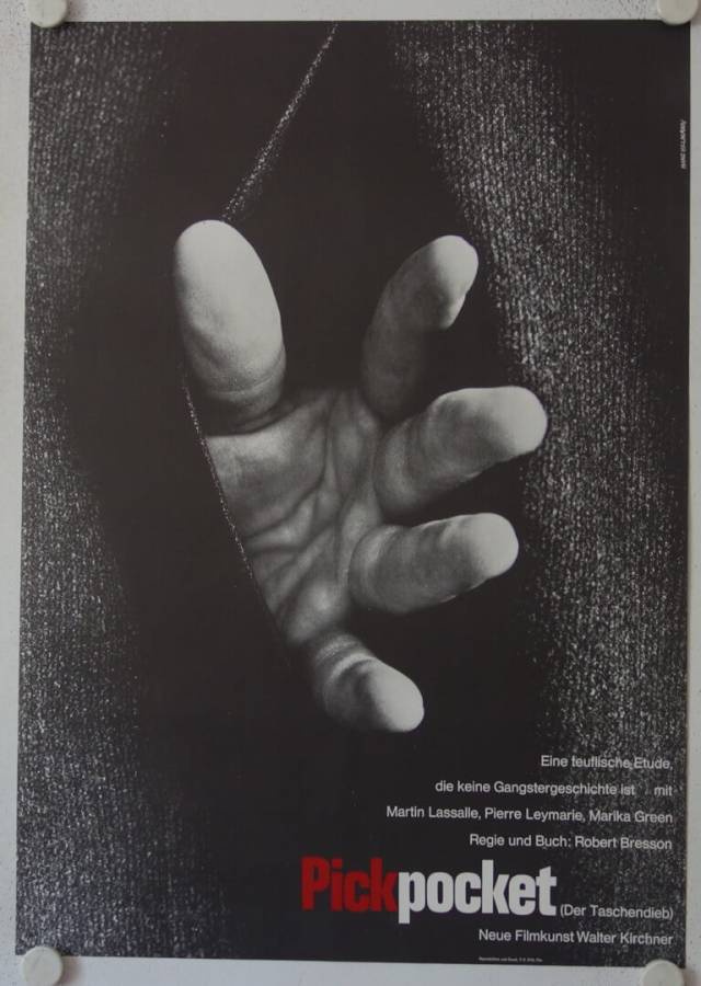 Pickpocket originales deutsches Filmplakat